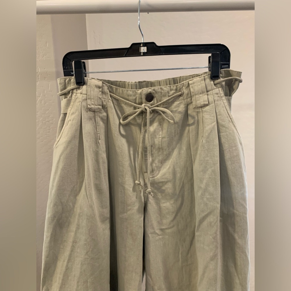 Free People Julien Wide Leg Chino Trousers size Large - Picture 6 of 14